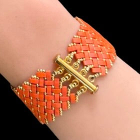Herringbone Bracelet - Sunset