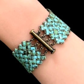 Herringbone Bracelet - Desert Sky