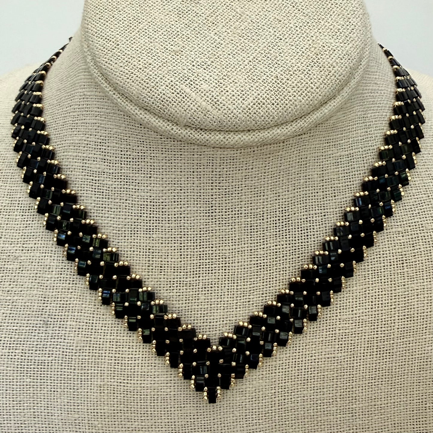 Herringbone Black Gold