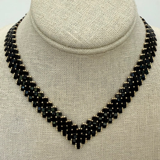 Herringbone Black Gold