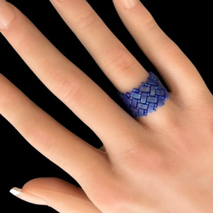 Herringbone Ring – Lapis
