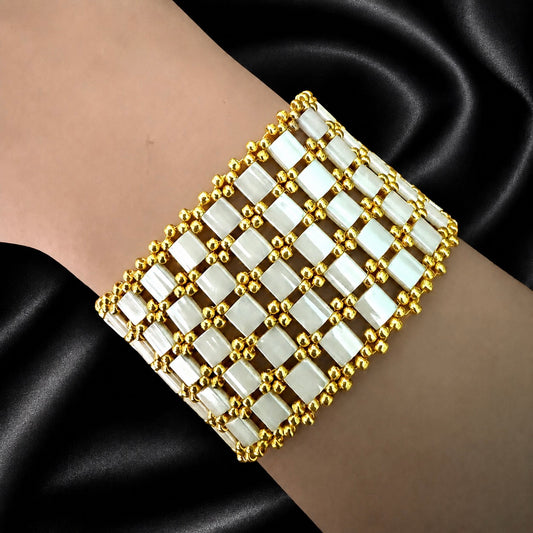 Lattice - Alabaster Gold