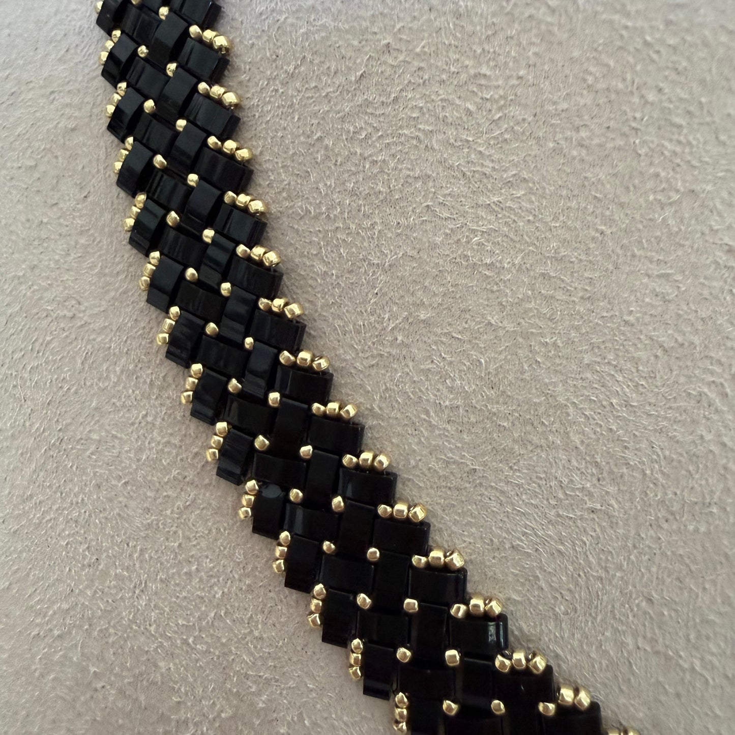 Herringbone Black Gold