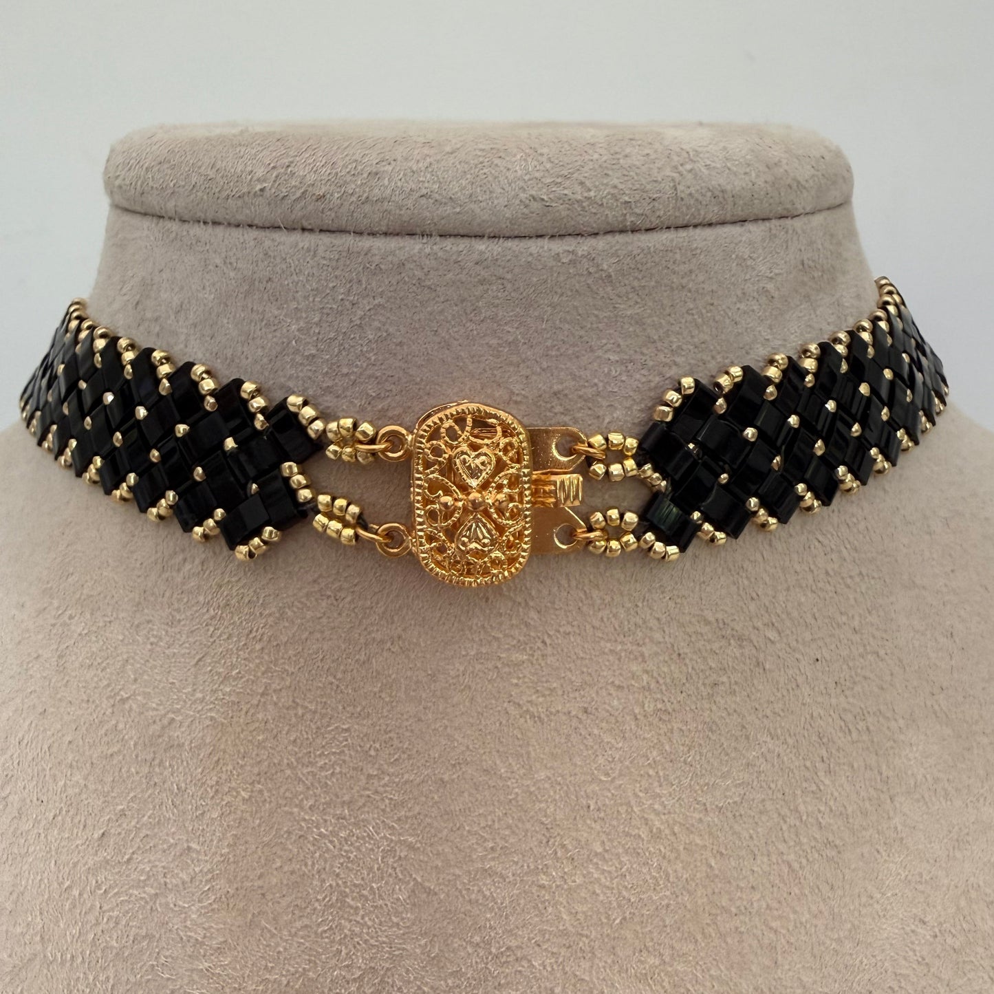 Herringbone Black Gold